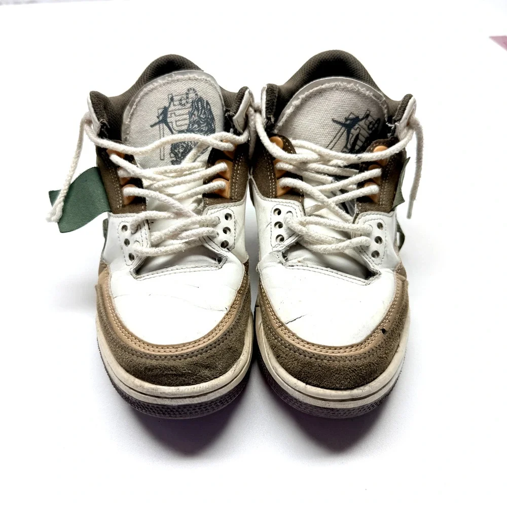 Nike/Jordan 3 Retro Year Of The Tiger Shoes Men's Size 8.5 US White/Brown